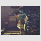 Johannes Vermeer - De Astronomer Tissuepapier (Voorkant)