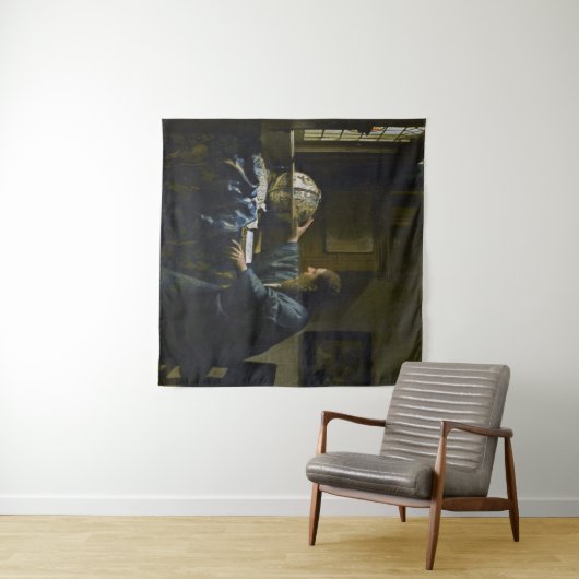 Johannes Vermeer - De Astronomer Wandkleed (In Situ (horizontaal))