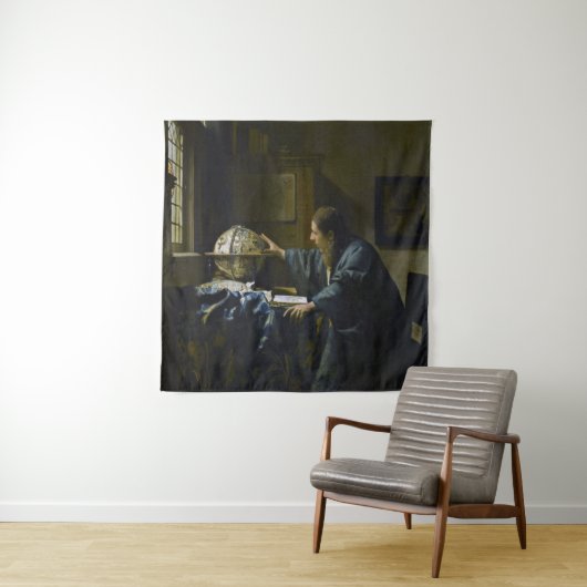 Johannes Vermeer - De Astronomer Wandkleed (In situ)