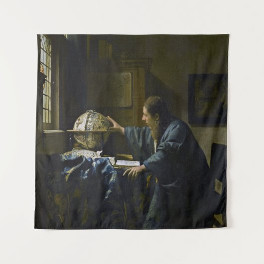Johannes Vermeer - De Astronomer Wandkleed (Voorkant)