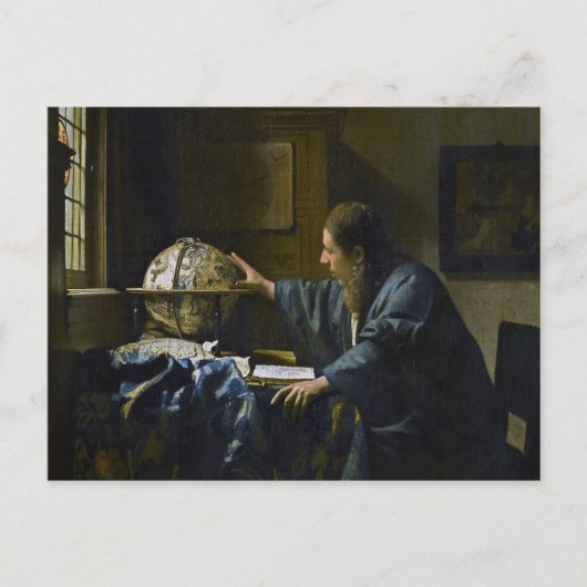 Johannes Vermeer - De Astronoom Briefkaart (Voorkant)