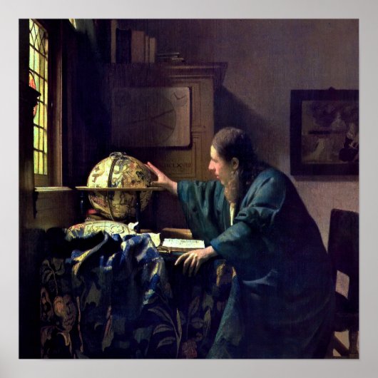 Johannes Vermeer - De Astronoom Poster (Voorkant)
