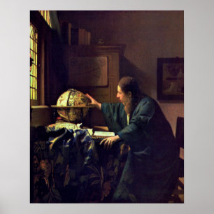 Johannes Vermeer, de astronoom Poster