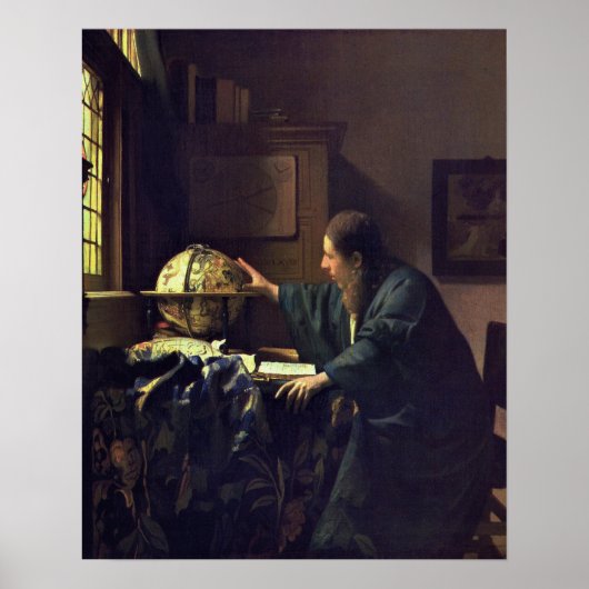 Johannes Vermeer, de astronoom Poster (Voorkant)