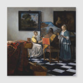 Johannes Vermeer - De Concert Magnetische Kaart (Voorkant)