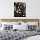 Johannes Vermeer - De Geograaf Canvas Afdruk (Insitu (Slaapkamer))