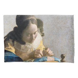 Johannes Vermeer - De Kantwerkster Kussensloop