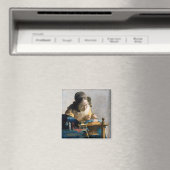 Johannes Vermeer - De Kantwerkster Magneet (Insitu (Vaatwasser))