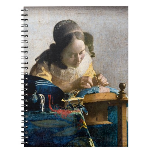 Johannes Vermeer - De Kantwerkster Notitieboek (Voorkant)