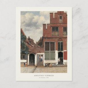 Johannes Vermeer De Kleine Straat Architectonisch Briefkaart