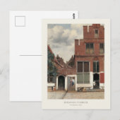 Johannes Vermeer De Kleine Straat Architectonisch Briefkaart (Voorkant / Achterkant)