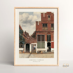 Johannes Vermeer De Kleine Straat Architectonisch Poster