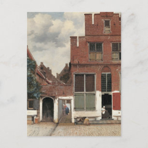 Johannes Vermeer De Kleine Straatklassieker Briefkaart
