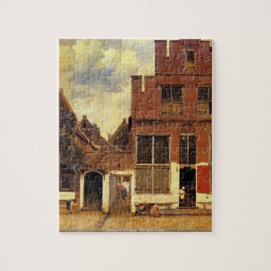 Johannes Vermeer - De kleine straatpuzzel Legpuzzel (Verticaal)