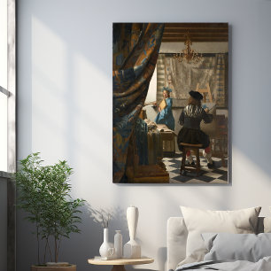 Johannes Vermeer, De kunst van het schilderen Foto Afdruk