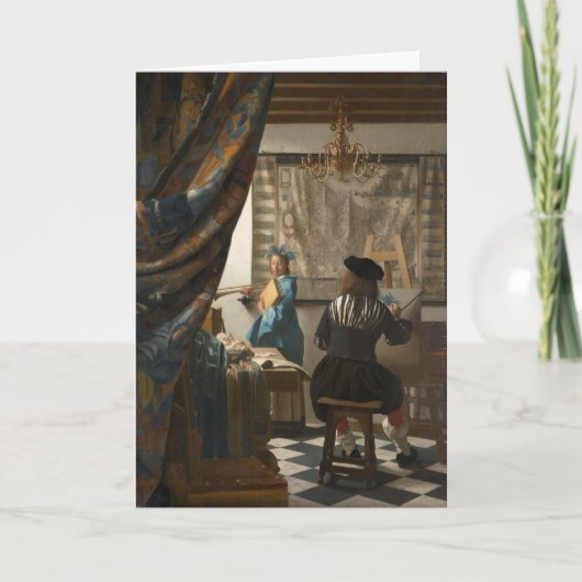 Johannes Vermeer, De kunst van het schilderen Kaart (Voorkant)