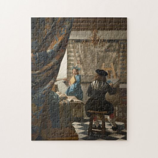 Johannes Vermeer, De kunst van het schilderen Legpuzzel (Verticaal)