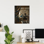 Johannes Vermeer, De kunst van het schilderen Poster (Thuiskantoor)