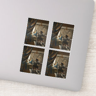 Johannes Vermeer, De kunst van het schilderen Sticker