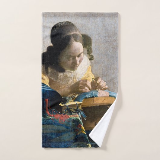 Johannes Vermeer - De Lacemaker Bad Handdoek (Handdoek)