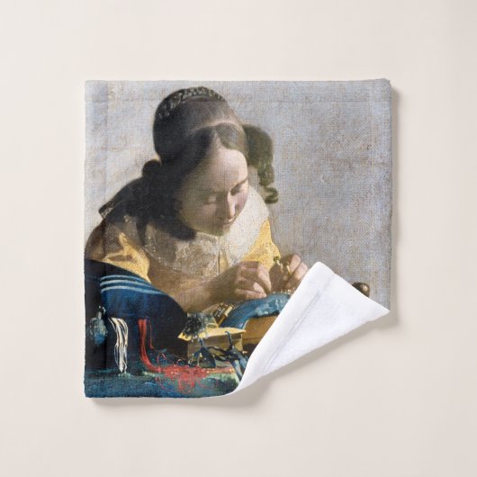 Johannes Vermeer - De Lacemaker Bad Handdoek (Wasdoekje)