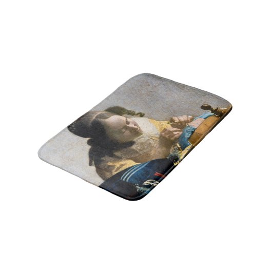 Johannes Vermeer - De Lacemaker Badmat (Gekanteld)