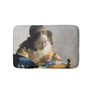 Johannes Vermeer - De Lacemaker Badmat