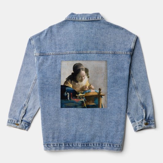 Johannes Vermeer - De Lacemaker Denim Jacket (Achterkant)