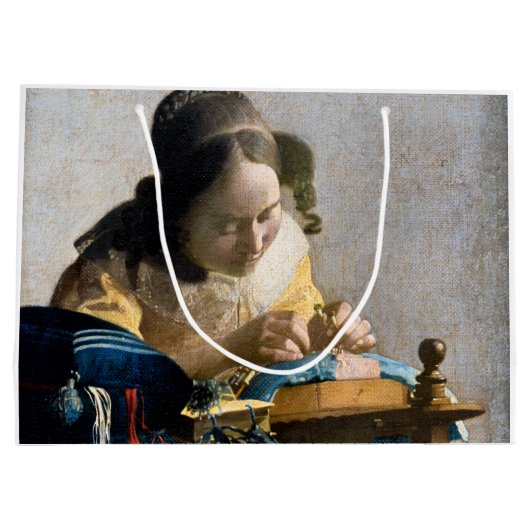 Johannes Vermeer - De Lacemaker Groot Cadeauzakje (Achterkant)