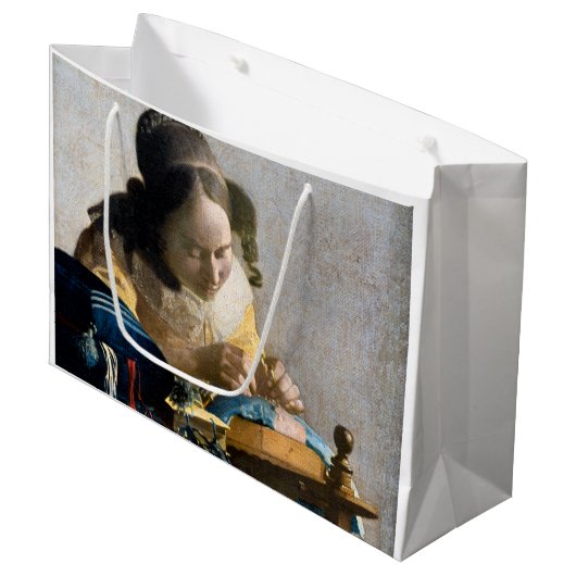Johannes Vermeer - De Lacemaker Groot Cadeauzakje (Voorkant Gekanteld)