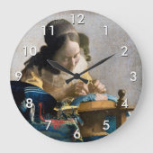 Johannes Vermeer - De Lacemaker Grote Klok (Voorkant)