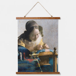 Johannes Vermeer - De Lacemaker Hangend Wandkleed