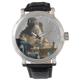 Johannes Vermeer - De Lacemaker Horloge