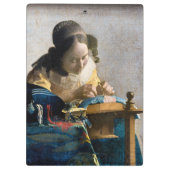 Johannes Vermeer - De Lacemaker Klembord (Achterkant)