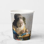 Johannes Vermeer - De Lacemaker Papieren Bekers (Achterkant)