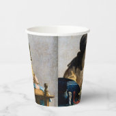 Johannes Vermeer - De Lacemaker Papieren Bekers (Links)