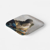 Johannes Vermeer - De Lacemaker Papieren Bordje (Gebogen)