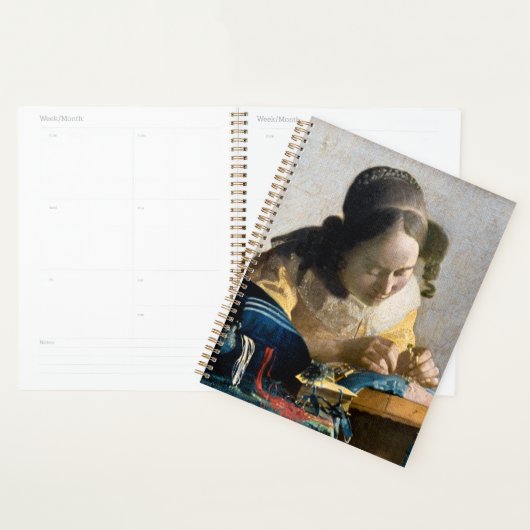 Johannes Vermeer - De Lacemaker Planner (Display)