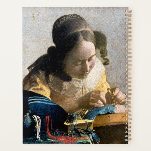Johannes Vermeer - De Lacemaker Planner (Achterkant)