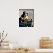 Johannes Vermeer - De Lacemaker Poster (Keuken)