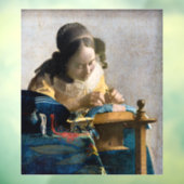 Johannes Vermeer - De Lacemaker Raamsticker (Vel 3)