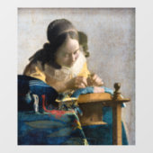 Johannes Vermeer - De Lacemaker Raamsticker (Vel)