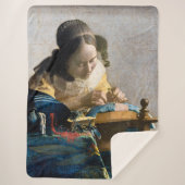 Johannes Vermeer - De Lacemaker Sherpa Deken (Voorkant)