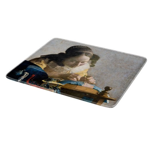 Johannes Vermeer - De Lacemaker Snijplank (Hoek)