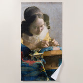 Johannes Vermeer - De Lacemaker Strandlaken (Voorkant)