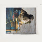 Johannes Vermeer - De Lacemaker Wandkleed (Voorkant (horizontaal))