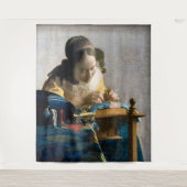 Johannes Vermeer - De Lacemaker Wandkleed (Voorkant)