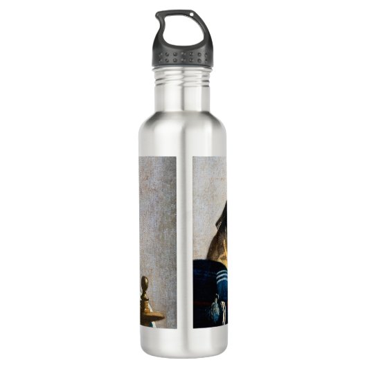 Johannes Vermeer - De Lacemaker Waterfles (Achterkant)