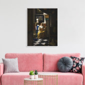 Johannes Vermeer - De Liebesbrief Canvas Afdruk (Insitu (Woonkamer))
