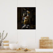 Johannes Vermeer - De Liebesbrief Poster (Keuken)